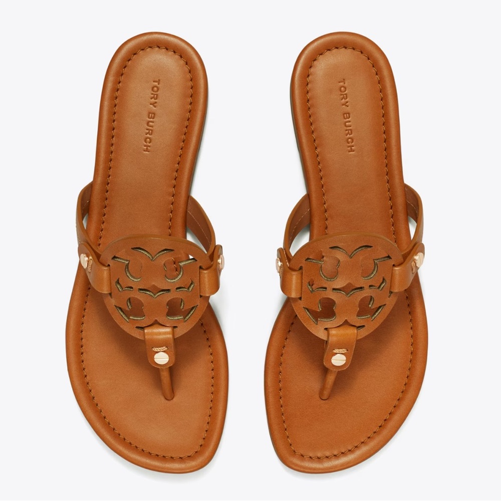 Tory Burch Tan Leather Sandals